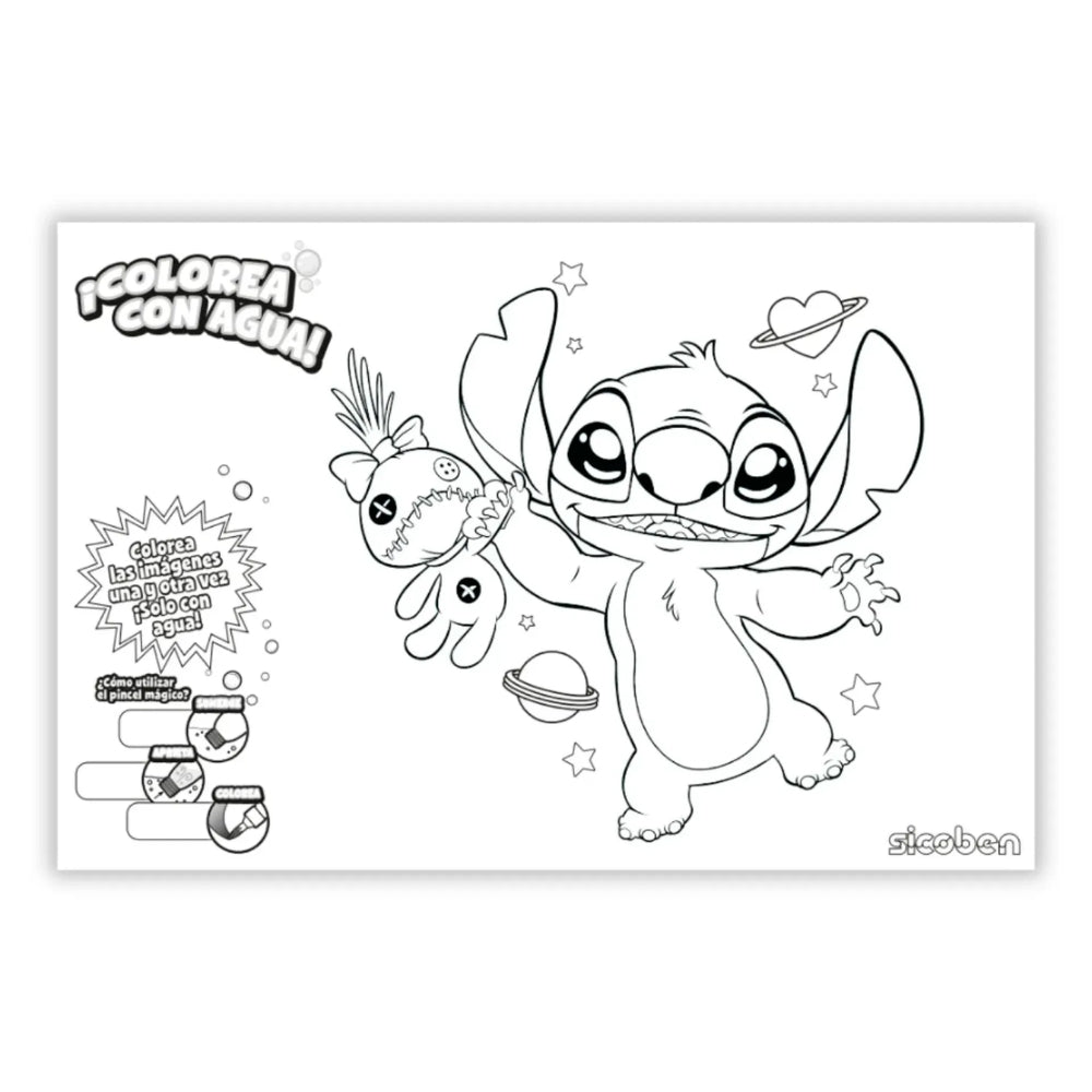 Set de Actividades 4 en 1 Sicoben Disney Stitch
