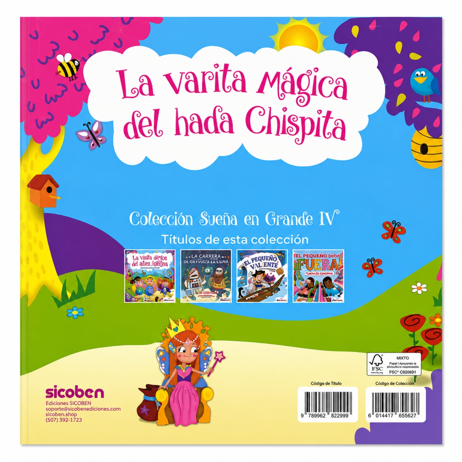 Sicoben Libro Infantil "La varita mágica del hada Chispita"