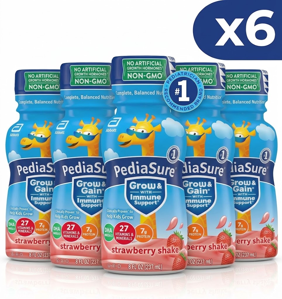 Pediasure Fresa 6 Und Grow and Gain Shake 237ml c/u