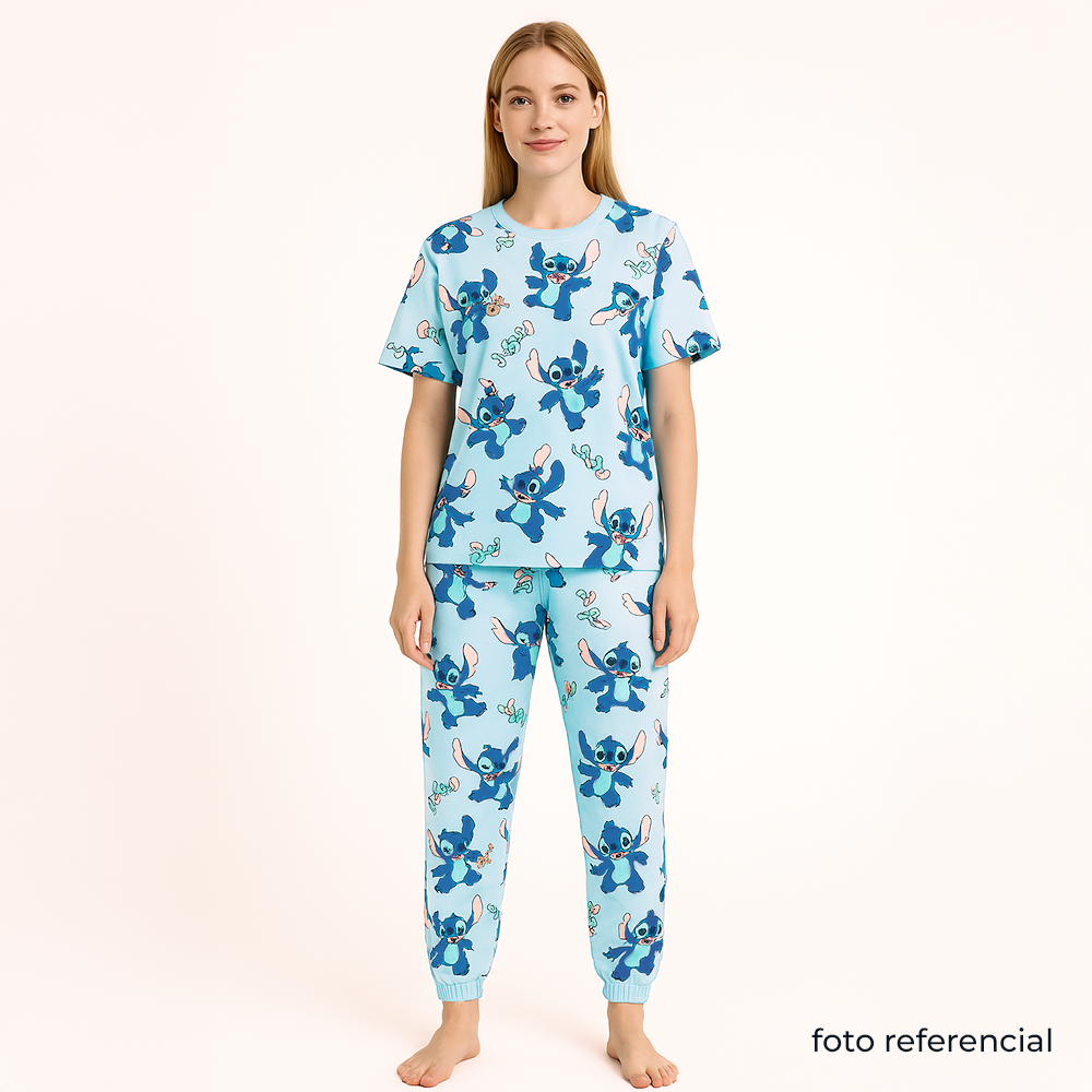 Disney Lilo & Stitch Tee & Cuffed Leg Pijama Set
