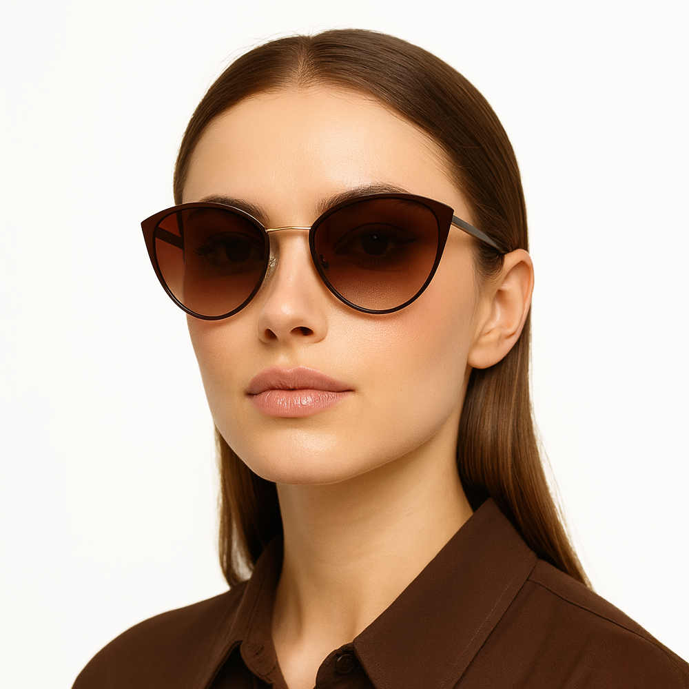 Jessica Simpsons Lentes De Sol Standard Brown