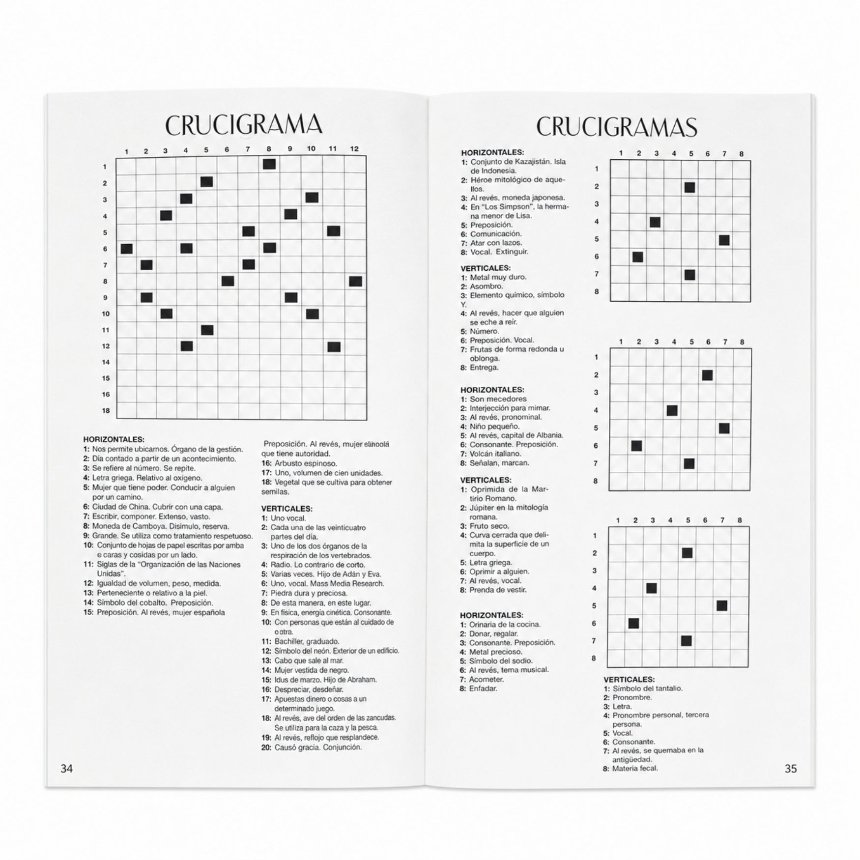 Sicoben Pasatiempos "Crucigramas Espacios de Saber" Vol 2