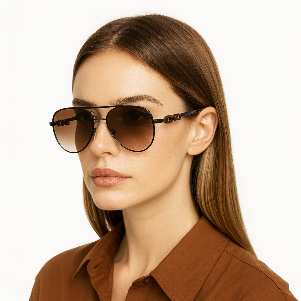 Steve Madden Lentes De Sol Black & Brown