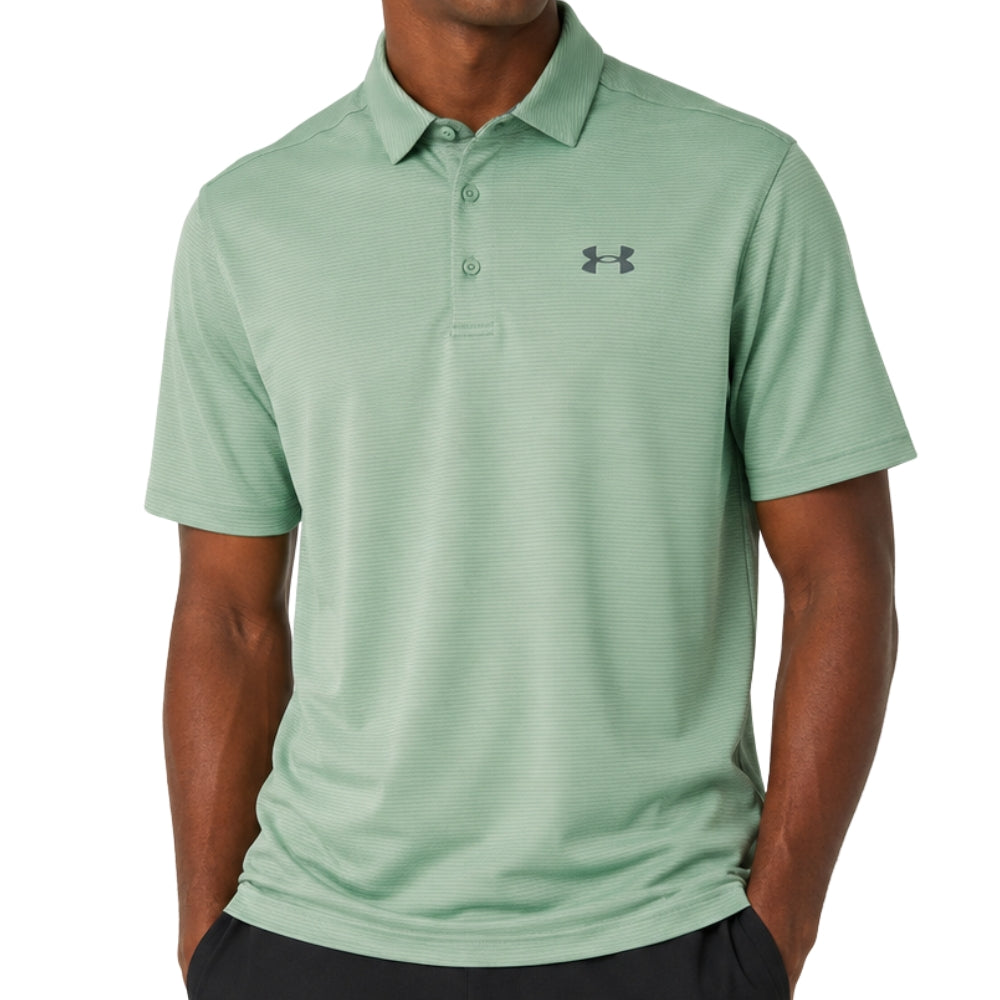 Under Armour Franela Polo Tech Para Caballeros Color SilicaGreen/PitchGray