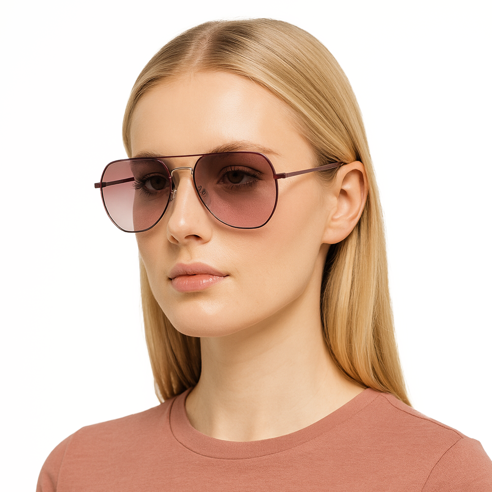 Guess Lentes De Sol Purple & Silver
