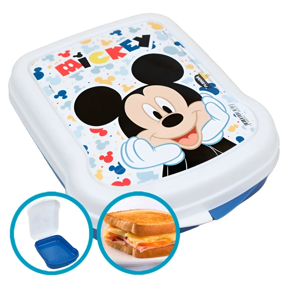 Alfa Hogar Sandwichera Blanca y Azul Mickey Mouse