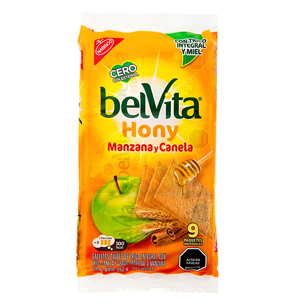 Belvita Honey Manzana y Canela 9 und 252 grs