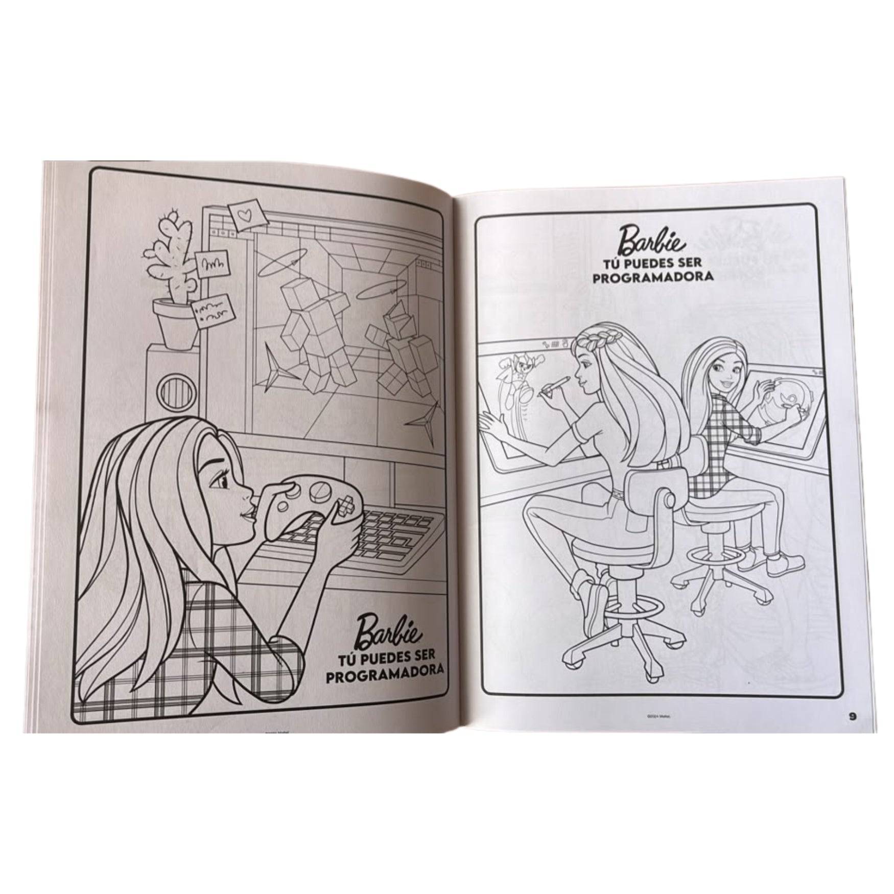Sicoben Yo Coloreo Libro Infantil Para Colorear Barbie Profesiones