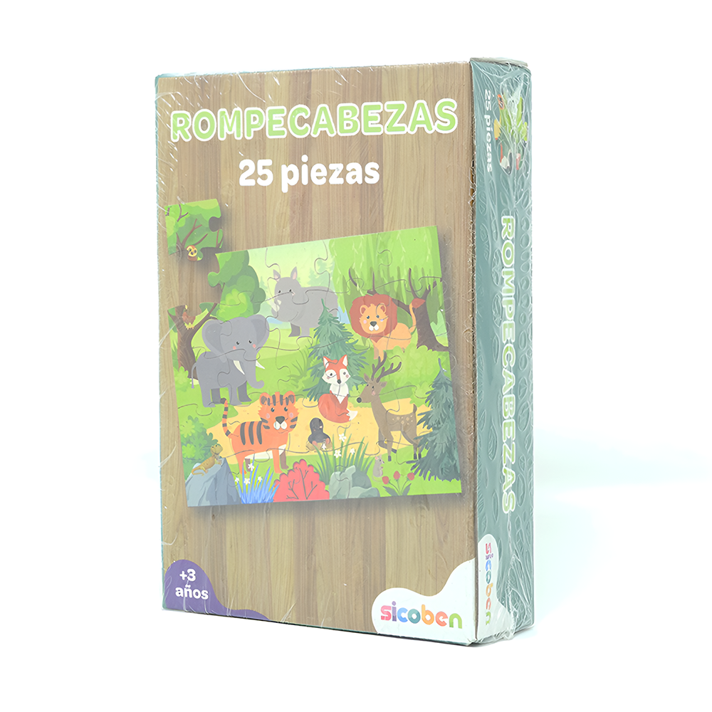 Rompecabeza 25 Piezas de Animales 3+ Sicoben