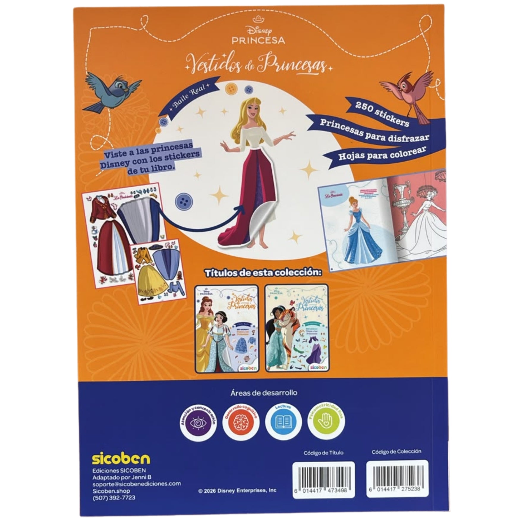 Sicoben Disney Princesa "Vestidos de Princesas"