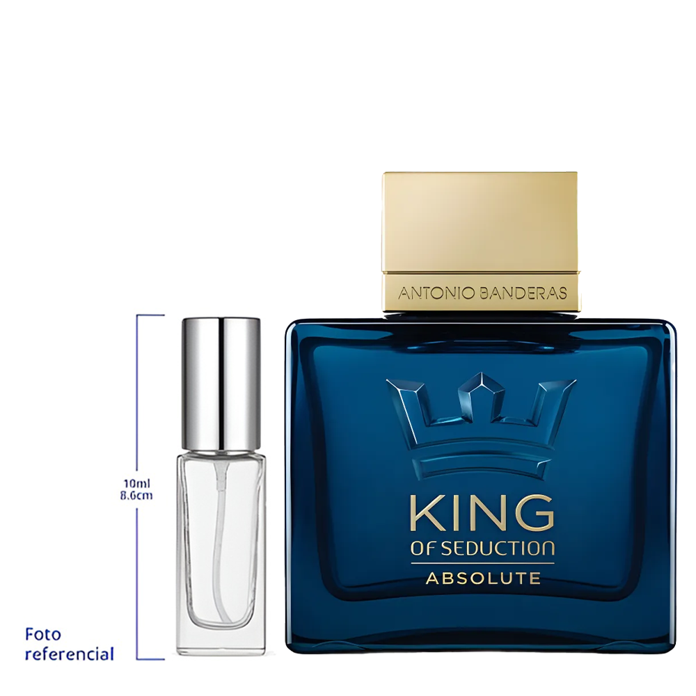 Antonio Banderas King of Seduction Absolute Decant Travel Size 5ml y 10ml de 75 a 150 Sprays Aprox Eau De Toilette For Men