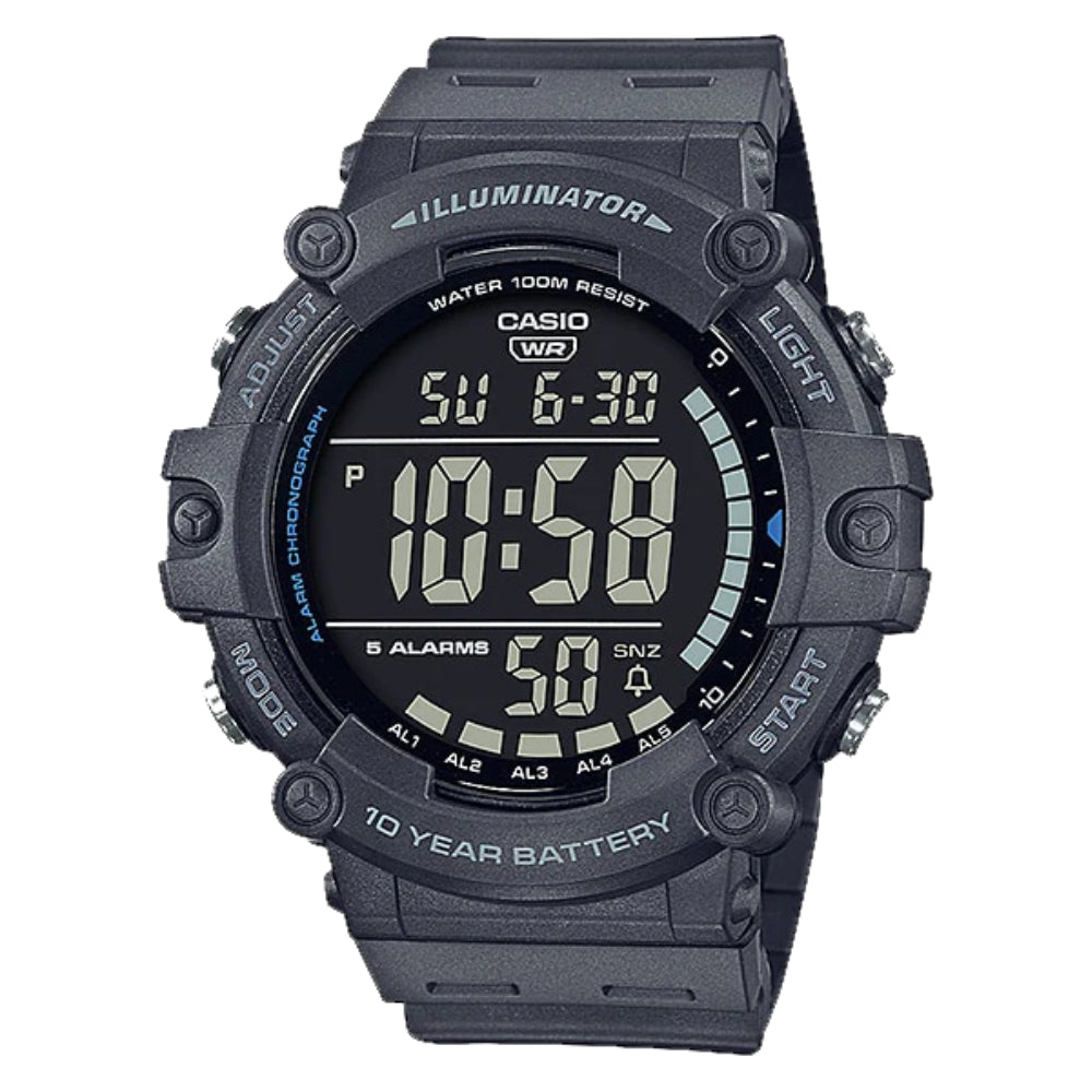 Casio Reloj Análogo Casual De Correa De Resina Para Caballeros