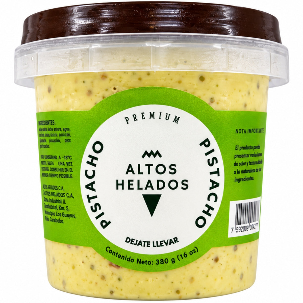 Altos Helados Sabor Pistacho 16oz
