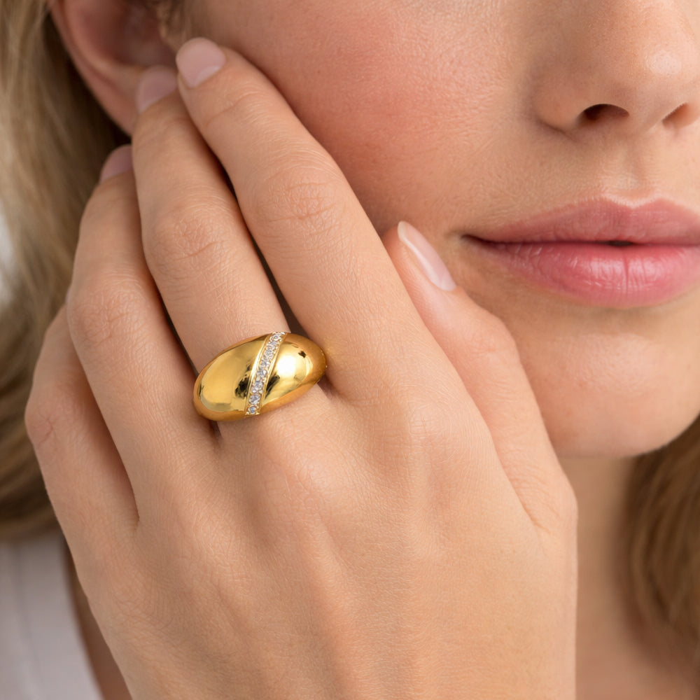 H&Co Anillo Ajustable Para Damas Eclipse