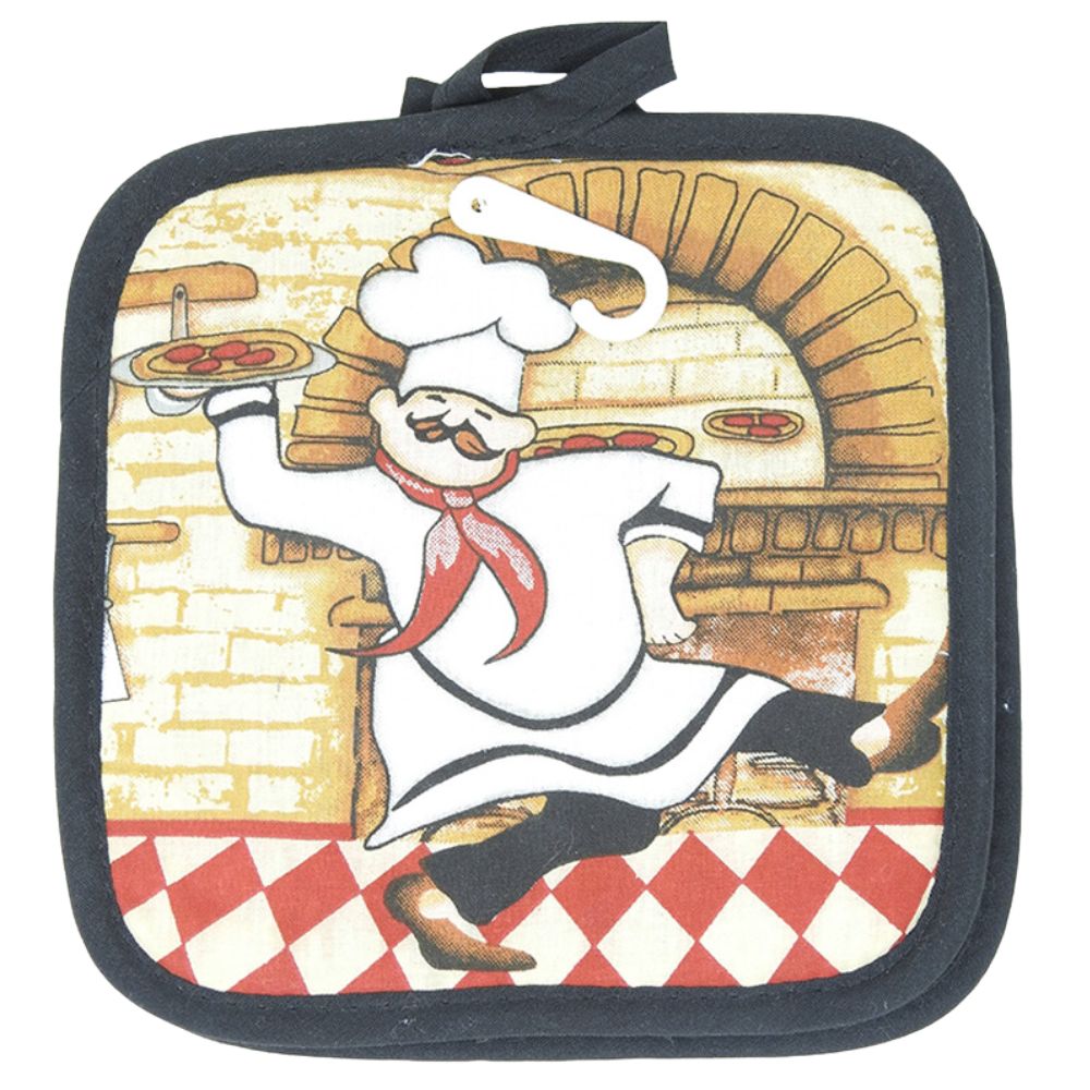 Potholder Set 2 Piezas Happy Chef