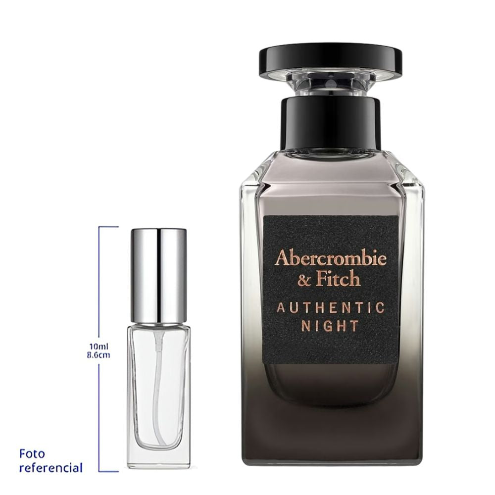 Abercrombie & Fitch Authentic Night Decant Travel Size Eau De Toilette For Men