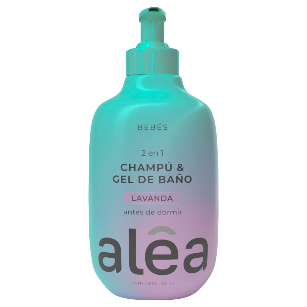 Alea Shampoo & Gel De Baño Para Bebé Antes De Dormir Lavanda 400ml