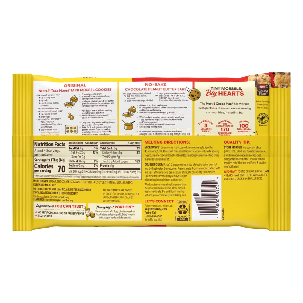 Nestle Toll House Semi Sweet Mini Norsels 567g