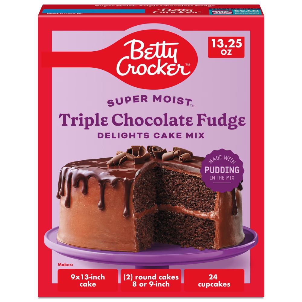 Betty Crocker Super Moist Triple Chocolate Fudge Cake Mix 375gr