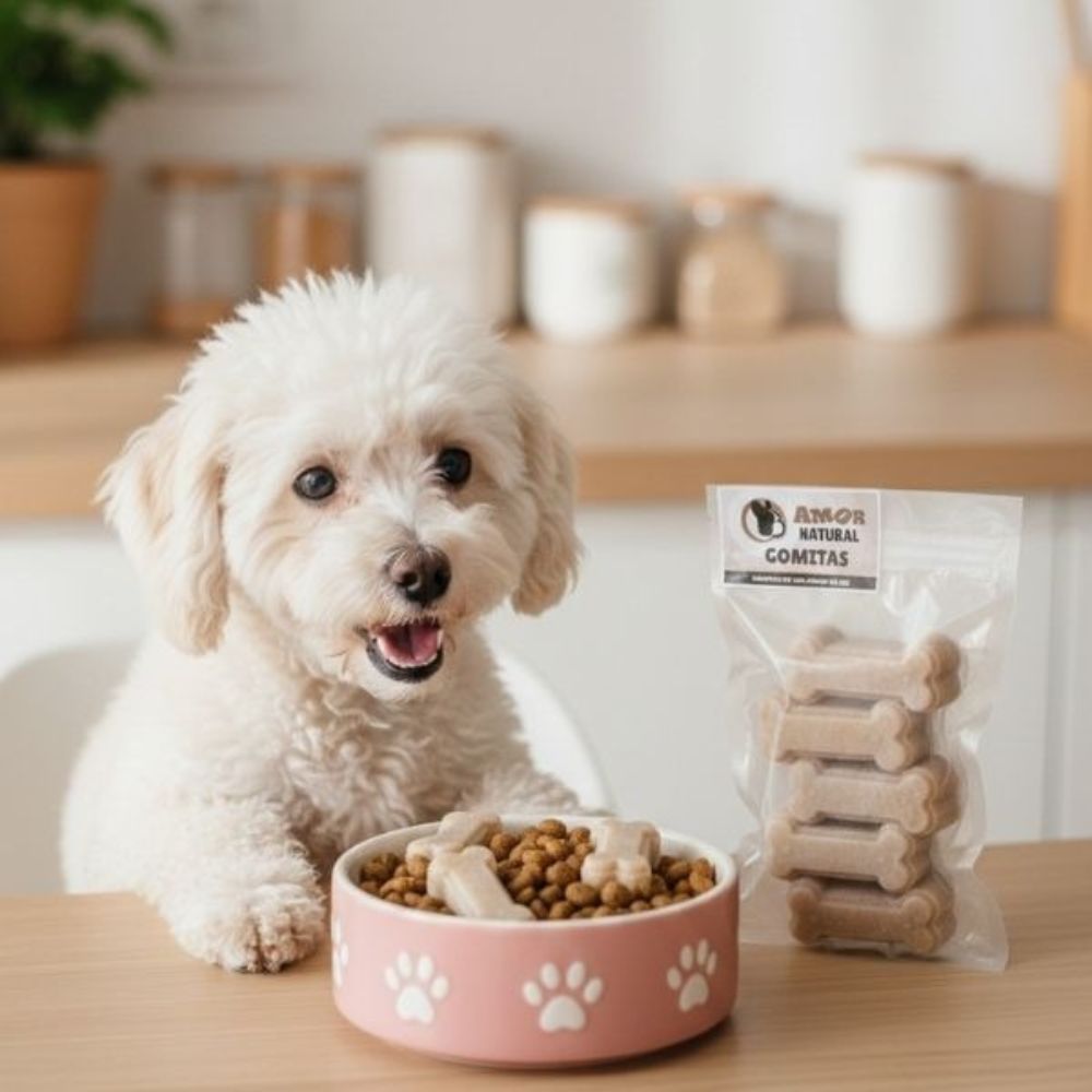 Amor Natural Gomitas De Colágeno De Res Para Perros Y Gatos 5Und