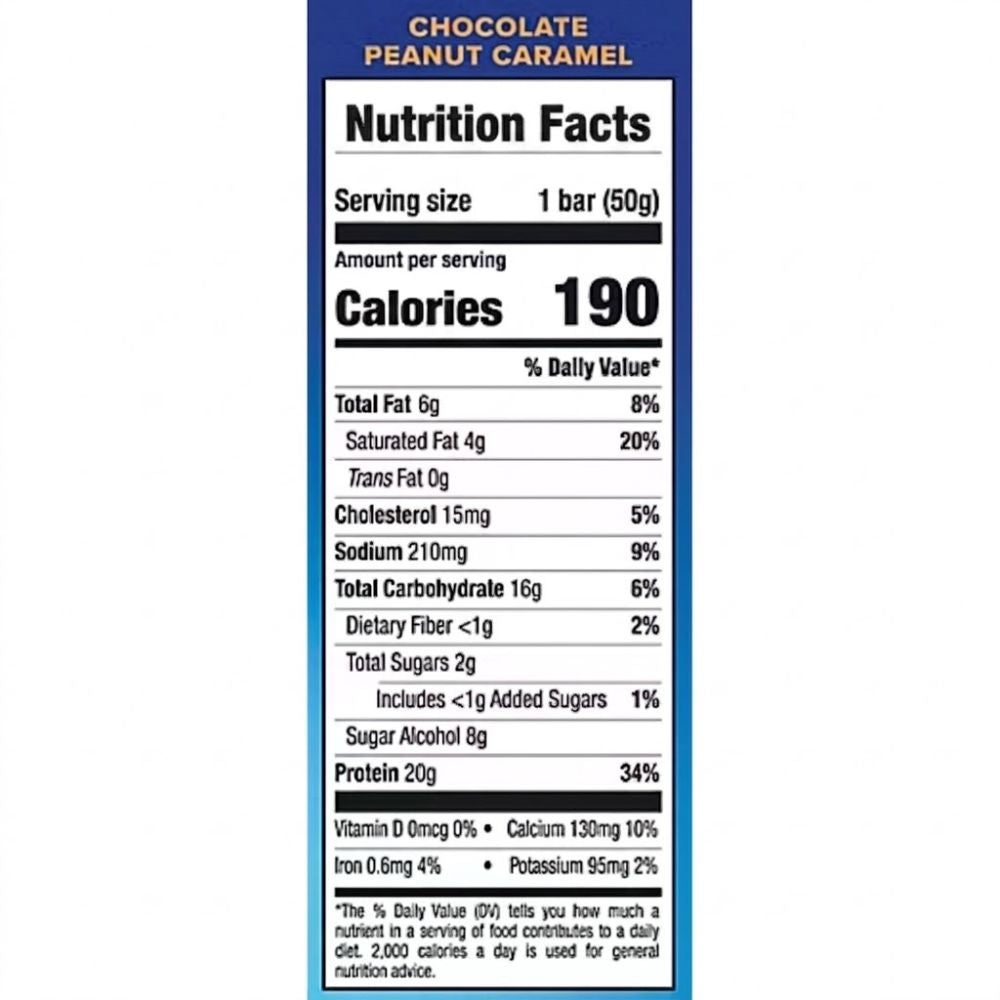 Pure Protein Barra Chocolate Peanut Caramel Gluten Free 50g
