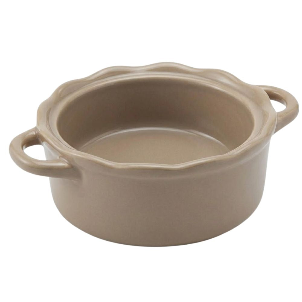 Martha Stewart Stoneware Caserola With Lid Color Beige 11.4 cm
