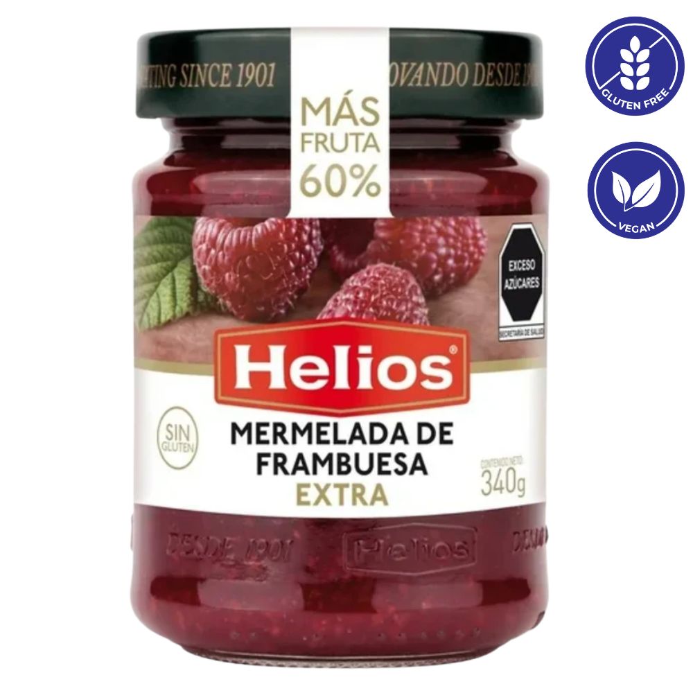 Helios Mermelada De Frambuesa Extra 340gr