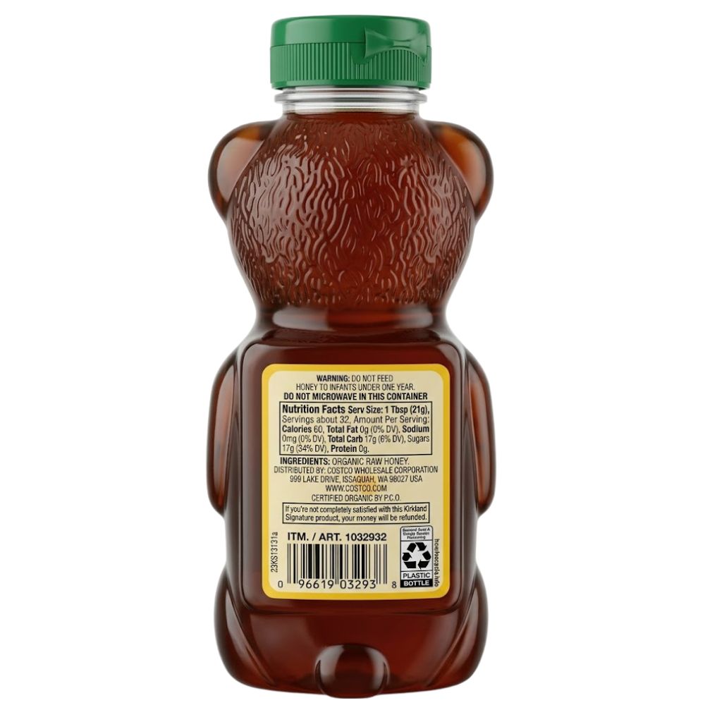 Miel Kirkland Organic Raw 680 gr