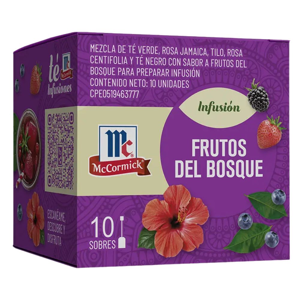 McCormick Infusión De Té Frutos Del Bosque 10 Und