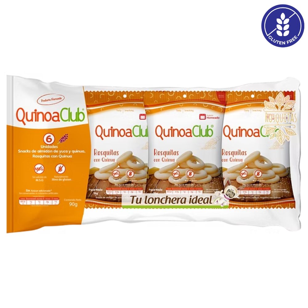 QuinoaClub Snack de Quinoa 6 Und
