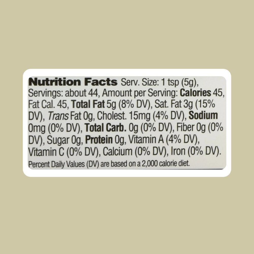 Trader Joeʹs Clarified Butter (ghee) 237ml