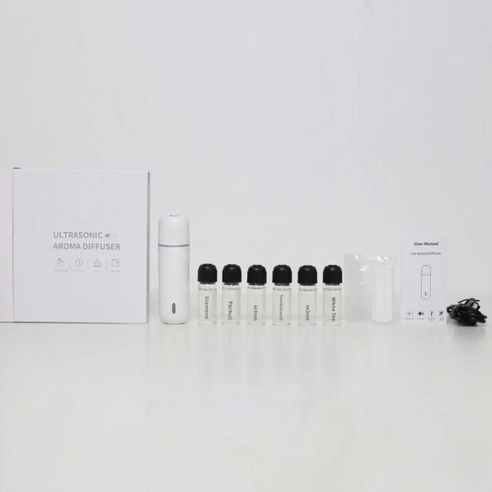 Fraganza Mini Difusor Para Auto Blanco