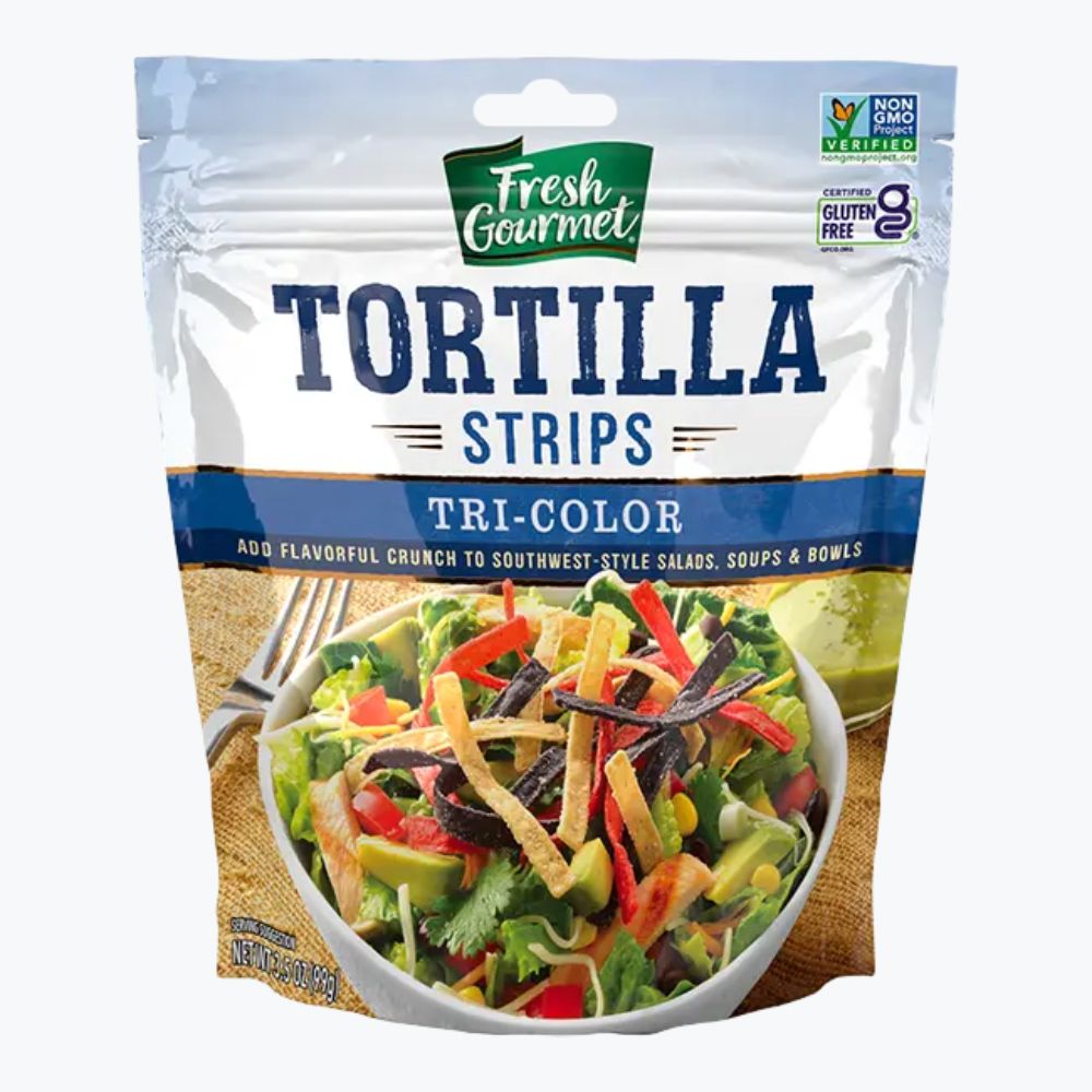 Topping Fresh Gourmet Strips Tri-Color 99g