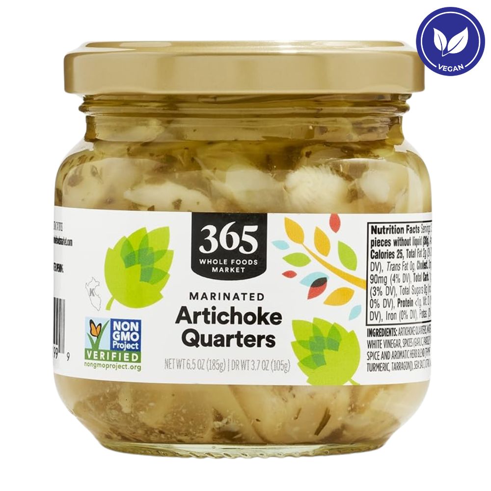 365 Whole Foods Market Marinated Artichoke Quarters 185g