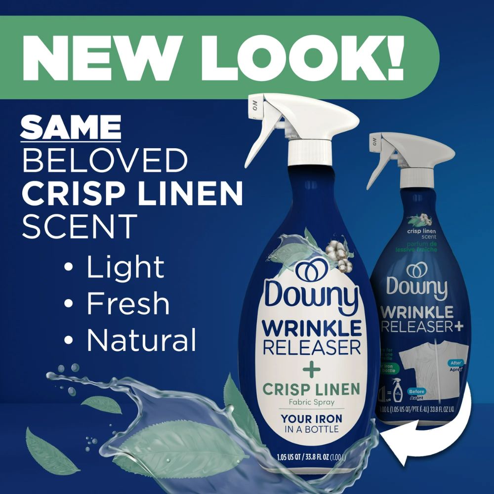Downy Alisador de Ropa Wrinkle Releaser + Crisp Linen Spray 1.00L