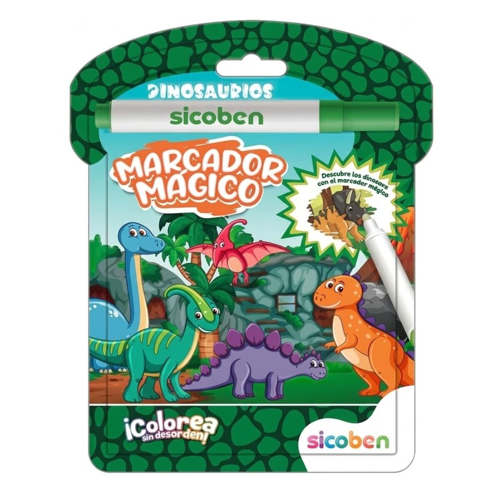 Dino Magico Libro De Colorear Con Marcador Magico
