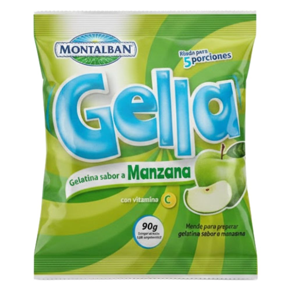 Montalban Gella Gelatina Sabor Manzana 90g