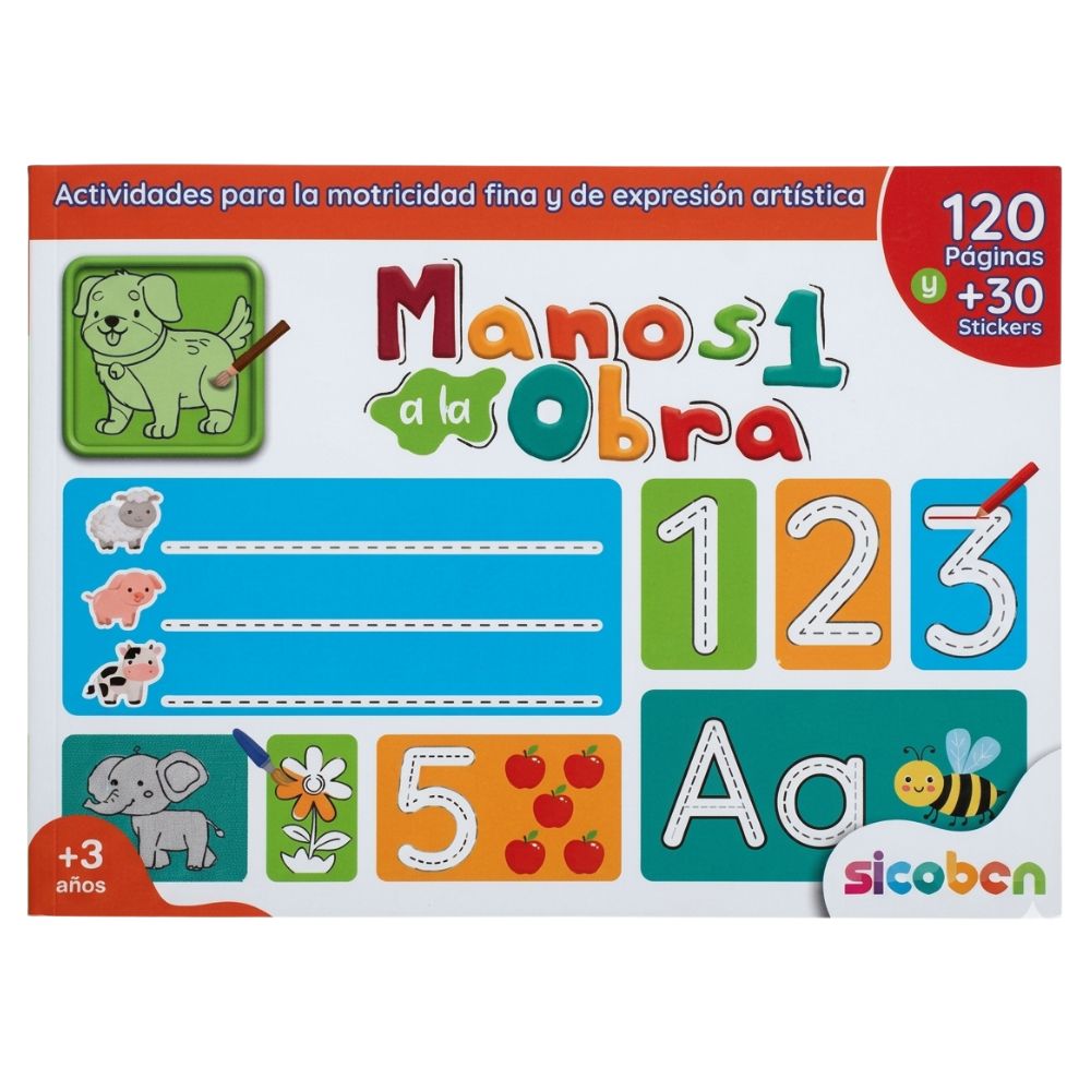 Libro De Actividades Con Stickers Manos a La Obra 1