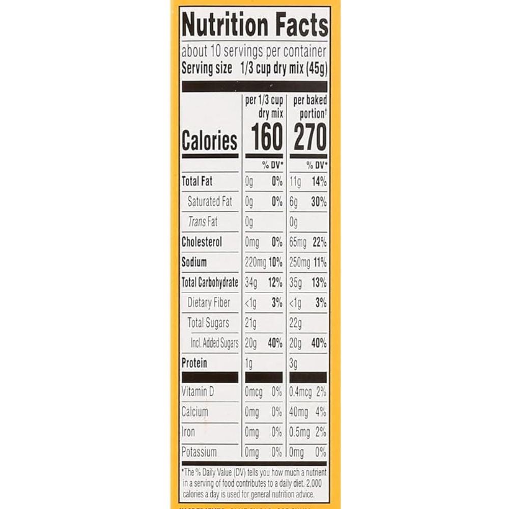 365 Whole Market Food Gluten Free Classic Yellow Cake Mix 454g