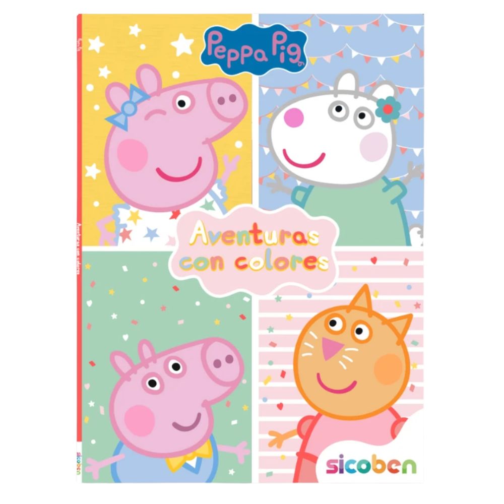 Peppa Pig Aventuras Con Colores Libro Para Colorear