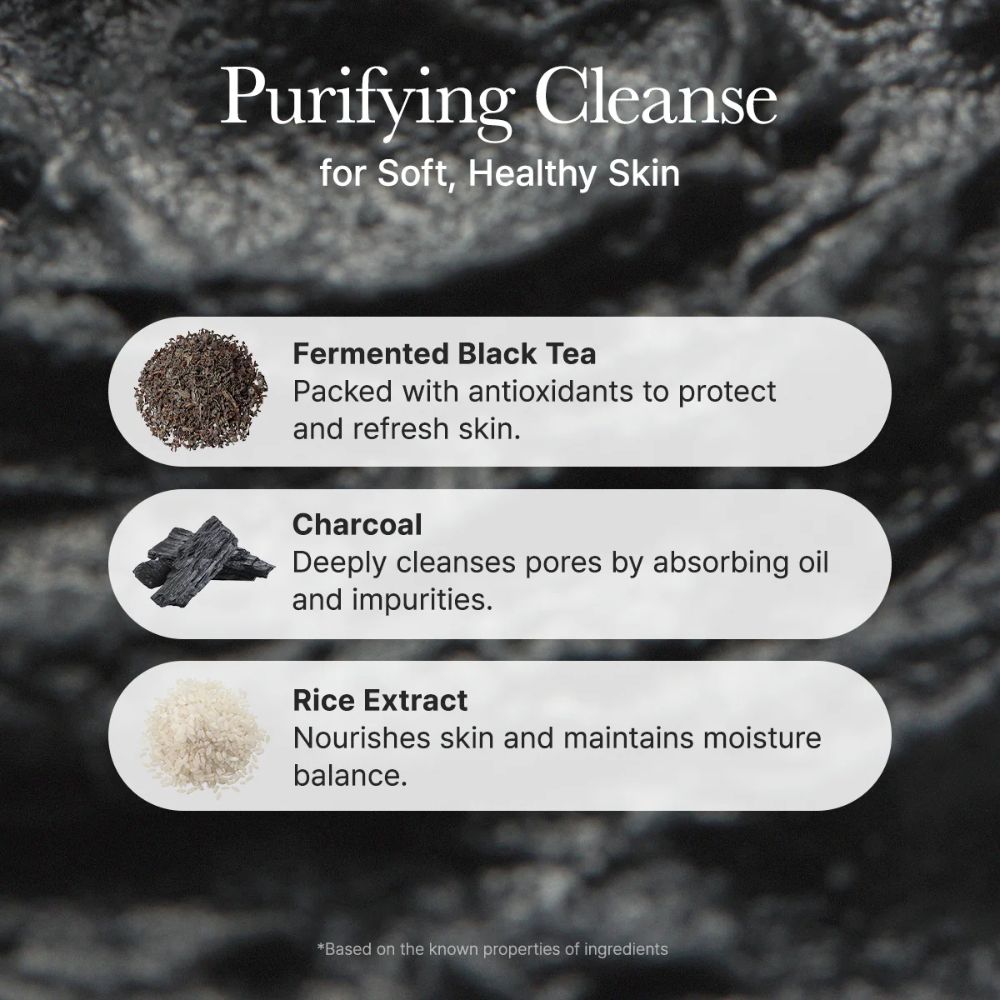 Arencia Black Tea & Yuzu Rice Mochi Cleanser 120g