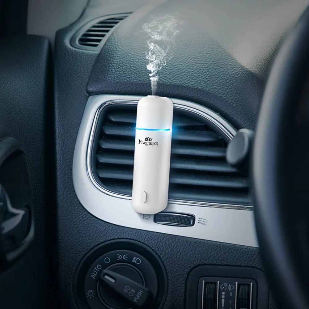 Fraganza Mini Difusor Para Auto Blanco