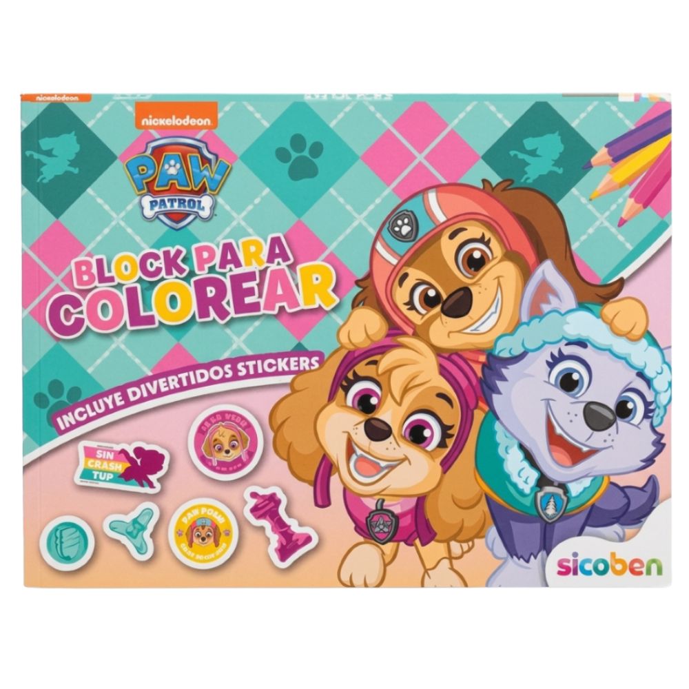 Paw Patrol Libro De Colorear Con Stickers