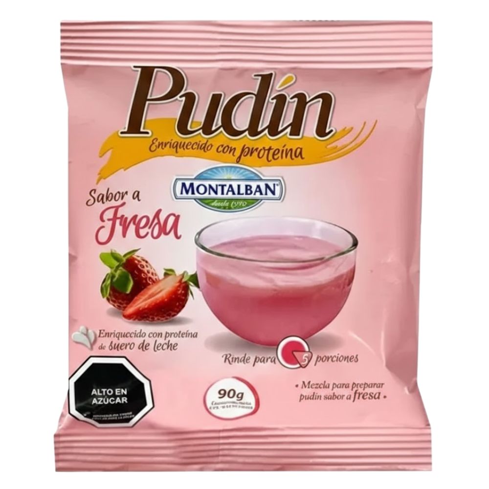 Montalban Pudin De Fresa Con Proteina 90g