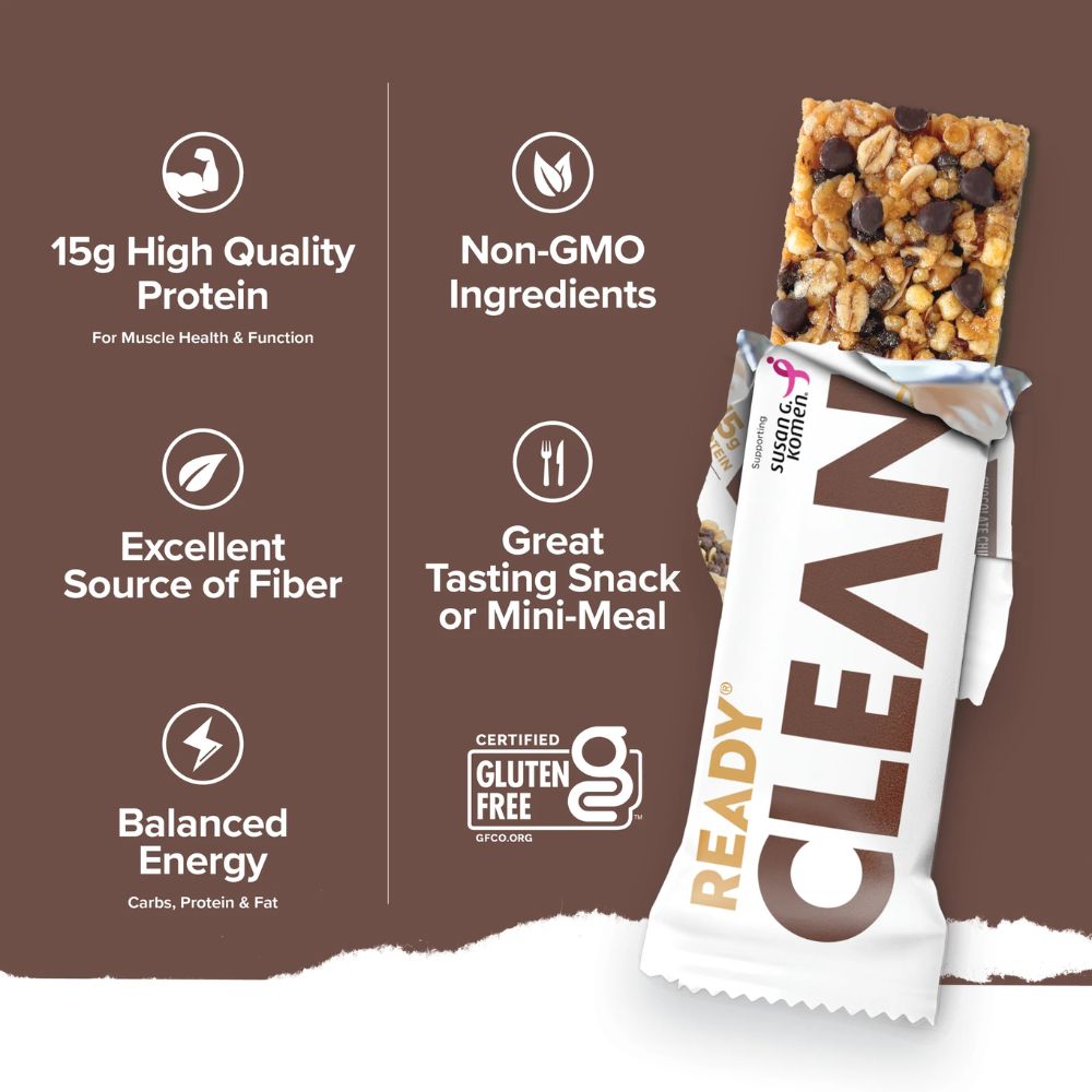 Ready Clean Barra Chocolate Chip Protein Bar 50g