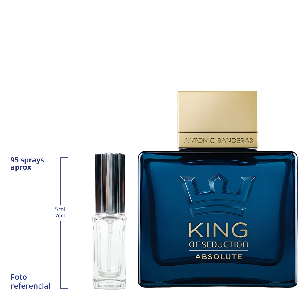 Antonio Banderas King of Seduction Absolute Decant Travel Size Eau De Toilette For Men