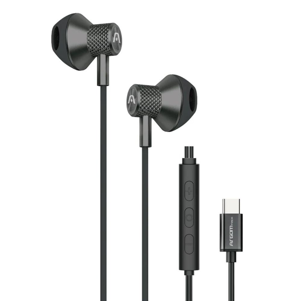 Argom Tech Audifonos Con Cable C Ultimate Sound Aura Negros