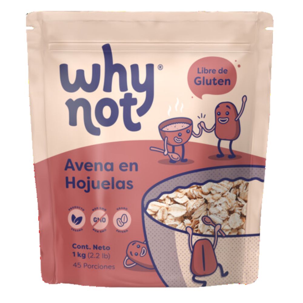 Avena en Hojuelas Why Not Libre de Gluten 1kg