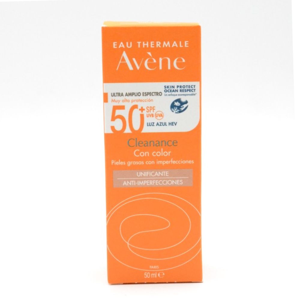 Avene Cleanance Protector Solar SPF50+ 50ml con Color