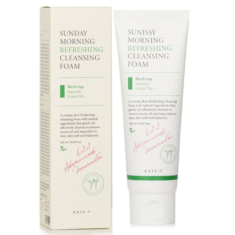 Axis-Y Sunday Morning Refreshing Cleansing Foam Birch Sap Green Tea 120ml